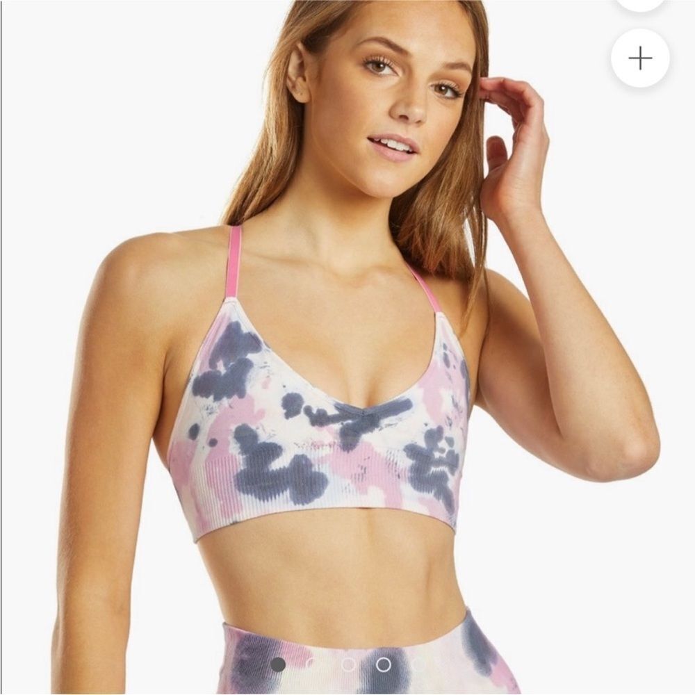 Spiritual Gamgster Tie-Dye Bralette in Pink and Blue